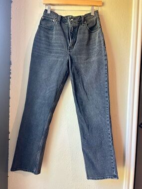 Abercrombie & Fitch 90s Straight Jeans Ultra High Rise Black Curve Love 28 6s